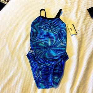 NWT Speedo Endurance Chlorine Resistant Athletic One-Piece Swimsuit - Small
